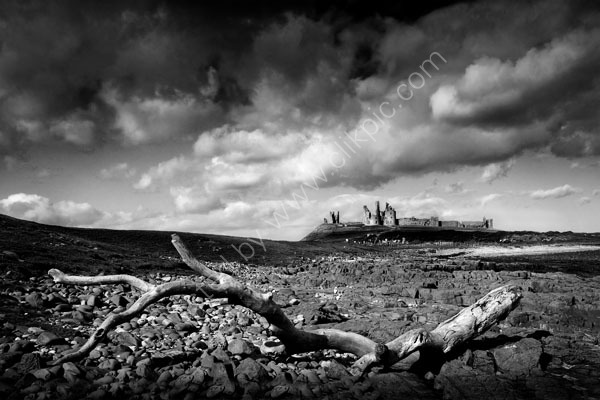 The beach at Dunstanburgh Castle
